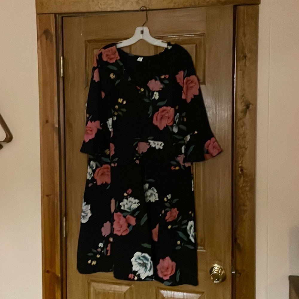 Rose old navy dress